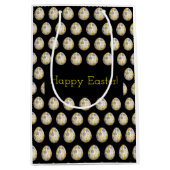 Happy Easter Eggs pattered Stylish Medium Cadeauzakje (Voorkant)