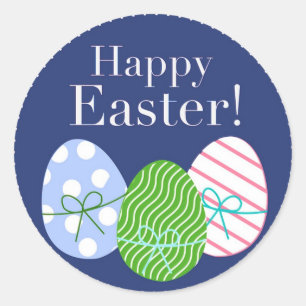 Happy Easter Eggs Ronde Sticker