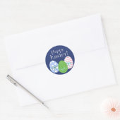 Happy Easter Eggs Ronde Sticker (Envelop)