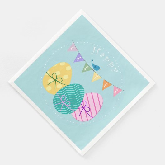 Happy Easter Eggs Servet (Hoek)