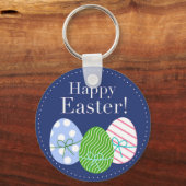 Happy Easter Eggs Sleutelhanger (Voorkant)
