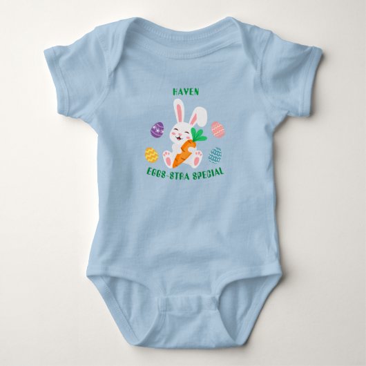 Happy Easter Eggs-Stra Special Baby Bodysuit (Voorkant)