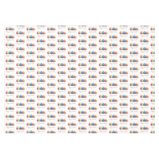 Happy Easter Eggs tafelkleed – kleurrijk feestelij (Voorkant (Horizontaal))