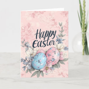 Happy Easter Eggs Waterverf Kaart