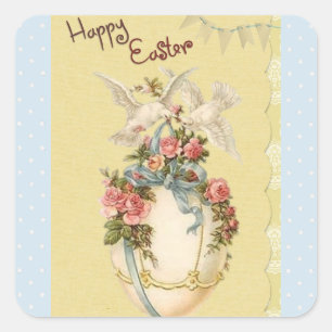 Happy Easter Ei en Vogels Stickers