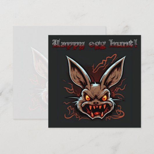 Happy easter-eicel-jacht Holiday-Kaart Feestdagenkaart (Voorkant / Achterkant)