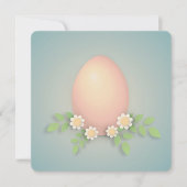 Happy easter-eieren en -bloemen bedankkaart (Voorkant)
