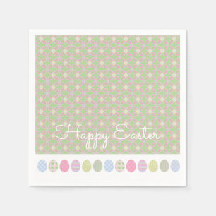HAPPY EASTER Eieren Spring Patroon Kleuren Zoet Servet