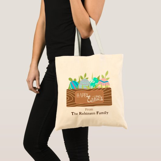 Happy Easter  eimandje Tote Bag (Voorkant (product))