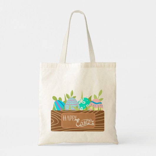 Happy Easter  eimandje Tote Bag (Achterkant)