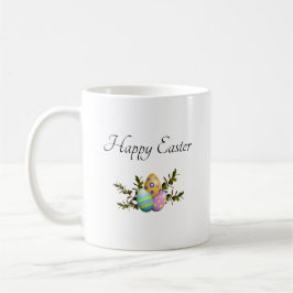 Happy Easter Elegant Decorated Eggs  Koffiemok
