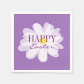 Happy Easter elegant pastel daisy flower servetten (Voorkant)