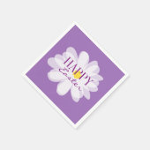 Happy Easter elegant pastel daisy flower servetten (Hoek)