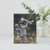 Happy Easter Elegant Script Family - Aangepast Briefkaart (Staand voorkant)