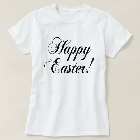 Happy Easter Elegant Typografie T-shirt (Design voorkant)