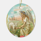 happy easter engel keramisch ornament (Links)