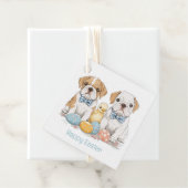Happy Easter English Bulldogs Bedankjes Labels (In situ)