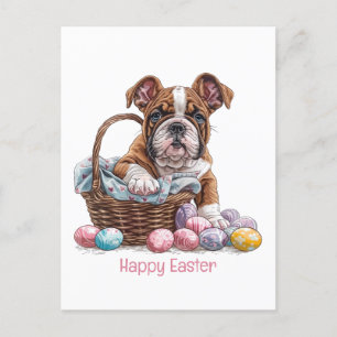 Happy Easter English Bulldogs Feestdagenkaart