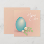 Happy Easter Epastel spring floral design (Voorkant / Achterkant)