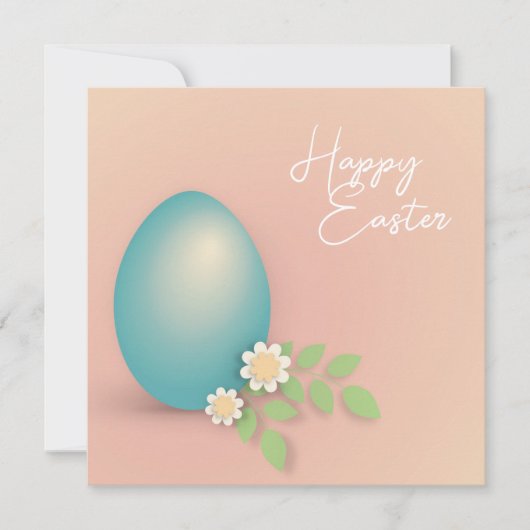 Happy Easter Epastel spring floral design (Voorkant)