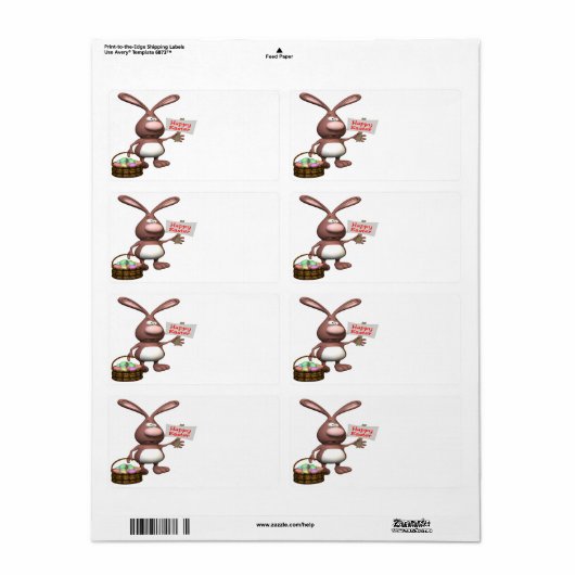 Happy Easter Etiket (Full Sheet)