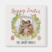 Happy Easter familie, gelukkige familie één foto Magneet (Voorkant)