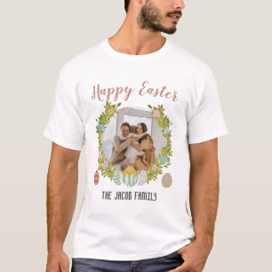 Happy Easter familie, gelukkige familie één foto T-shirt