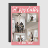 Happy Easter familie, vier foto-collage (Voorkant / Achterkant)