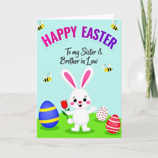 Happy Easter Family Card Kaart (Voorkant)