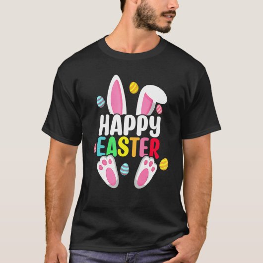 Happy Easter Family Matching Easter Day Bunny Egg  T-shirt (Voorkant)