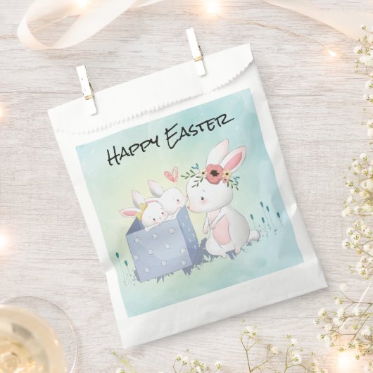 Happy Easter Favor Bag Bedankzakje (Geknipt)