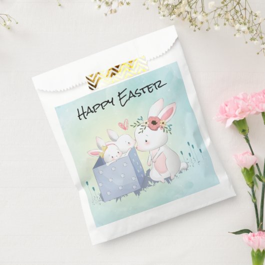 Happy Easter Favor Bag Bedankzakje (Gezegeld)