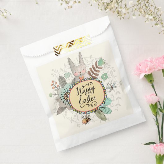 Happy Easter Favor Bag Bedankzakje (Gezegeld)