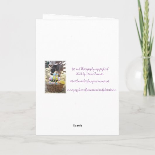 "Happy Easter"-feestdag Kaart (Achterkant)