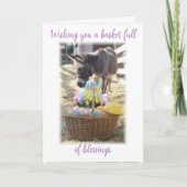 "Happy Easter"-feestdag Kaart (Voorkant)