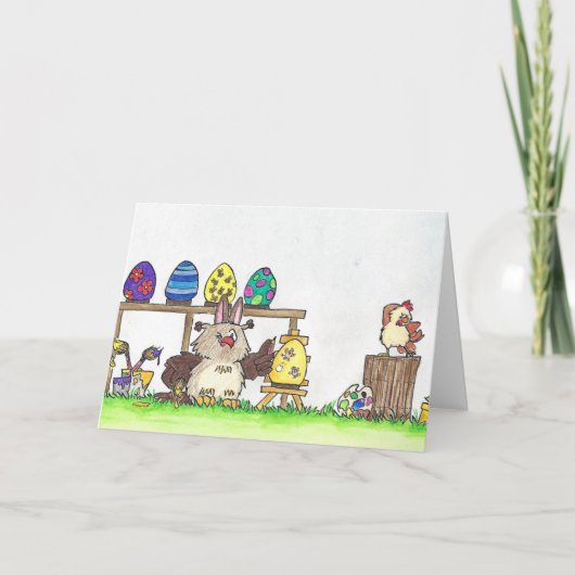 Happy Easter Feestdagen Kaart (Voorkant)