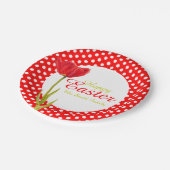 Happy Easter feestdagen rood bord (Gekanteld)