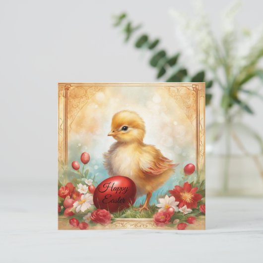 Happy Easter Feestdagenkaart (Staand voorkant)