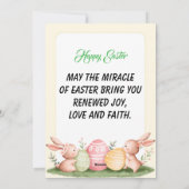 Happy Easter Feestdagenkaart (Achterkant)