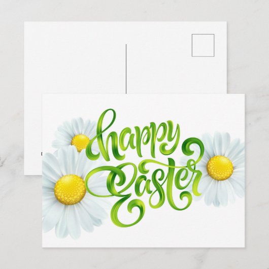 Happy Easter Feestdagenkaart (Voorkant / Achterkant)