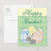 Happy Easter Feestdagenkaart (Voorkant / Achterkant)