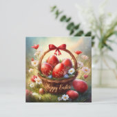 Happy Easter Feestdagenkaart (Staand voorkant)