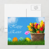 Happy Easter Feestdagenkaart (Voorkant / Achterkant)