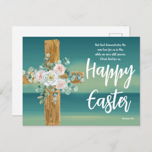 Happy Easter Feestdagenkaart (Voorkant / Achterkant)