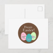 Happy Easter Feestdagenkaart (Voorkant / Achterkant)