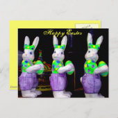 Happy Easter_ Feestdagenkaart (Voorkant / Achterkant)