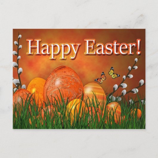 Happy Easter Feestdagenkaart (Voorkant)