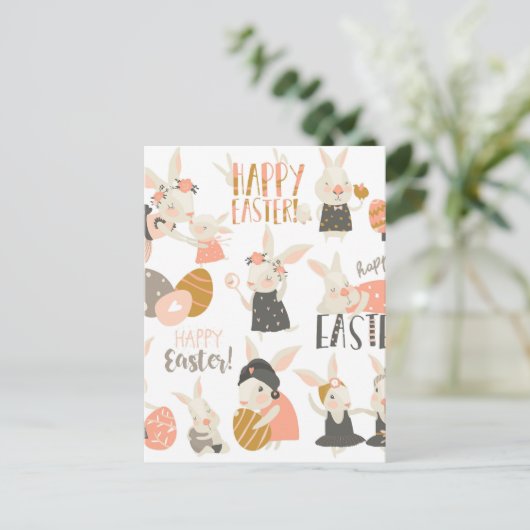 Happy Easter Feestdagenkaart (Staand voorkant)