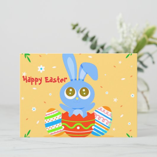 Happy Easter! Feestdagenkaart (Staand voorkant)