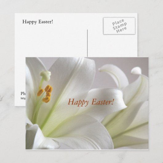 Happy Easter Feestdagenkaart (Voorkant / Achterkant)